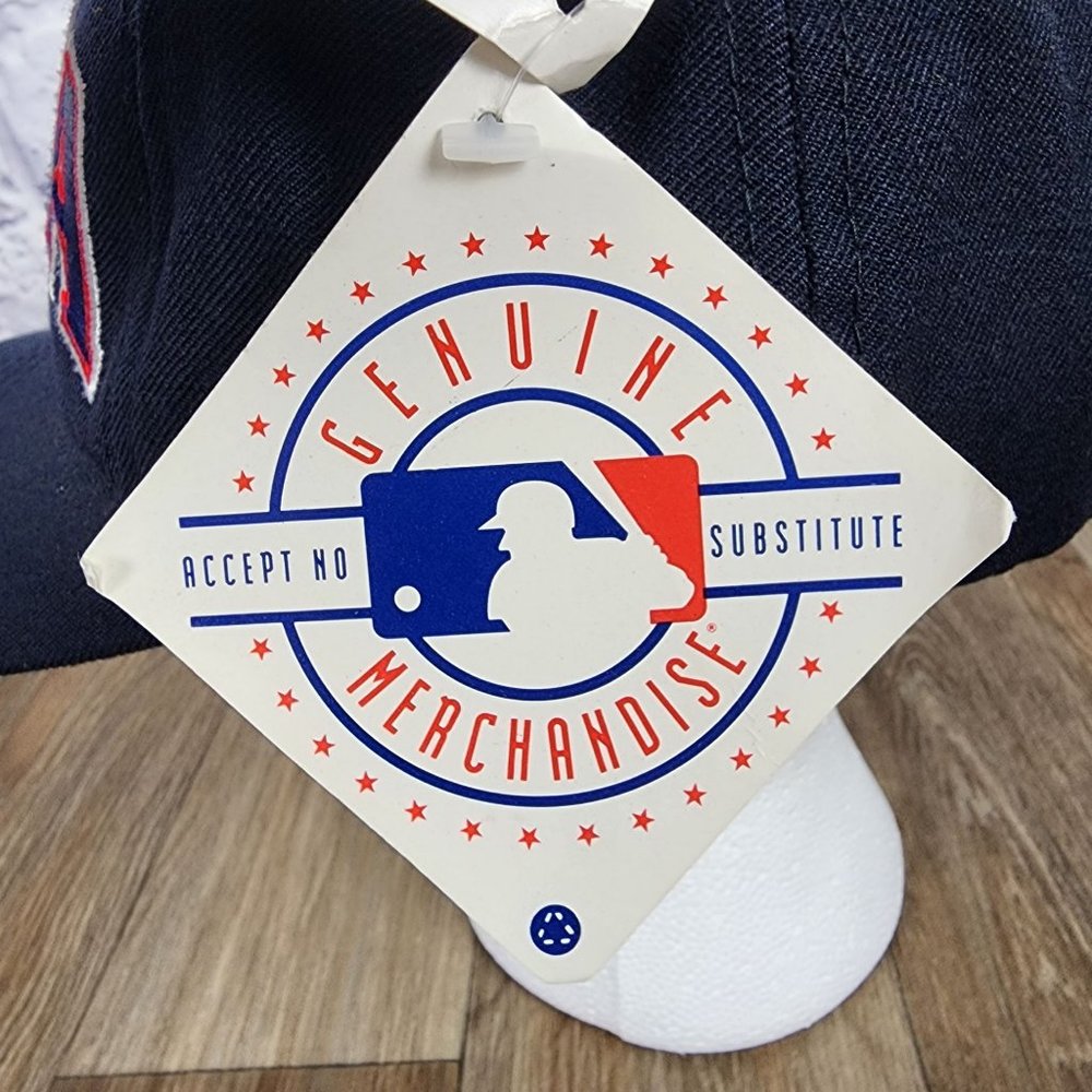 Cleveland Indians Carlos Baerga Starter SnapBack Hat Blue Embroidered NWT - Picture 8 of 12